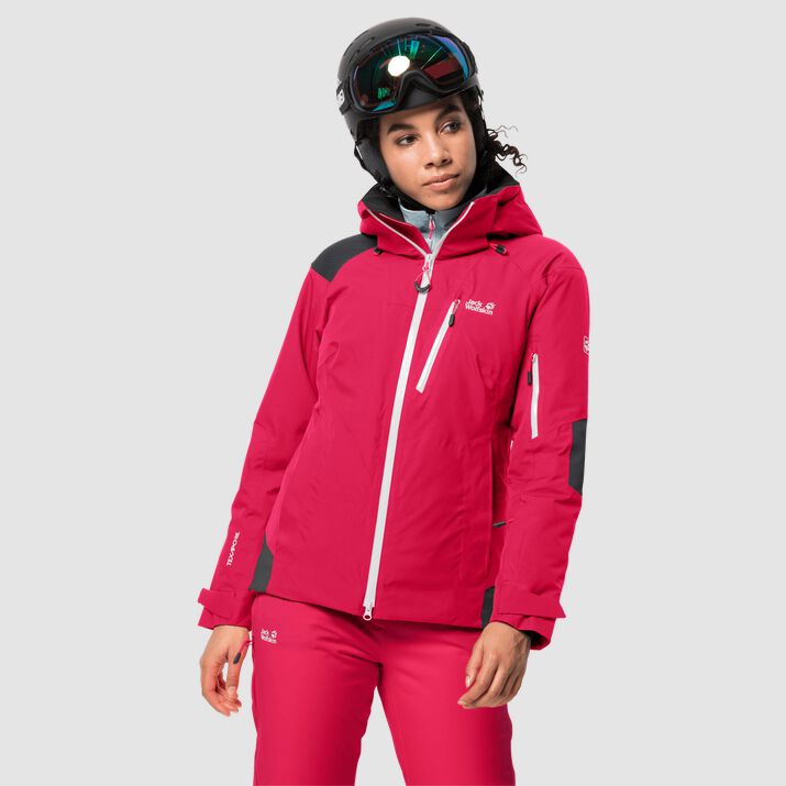 Jack Wolfskin Womens Snow Summit Ski Jacket Red 321890ETB